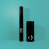 A set of Motion Beauty Sport Lash Waterproof Mascara and the Blush Up Lip and Cheek Stick on an aquamarine background.